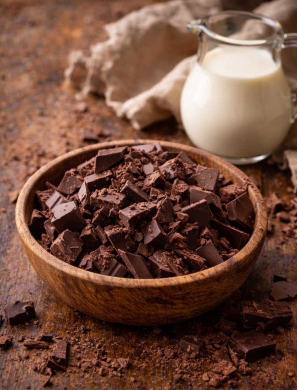 <p>A receita tradicional leva apenas dois ingredientes, mas o resultado depende da qualidade de ambos. Um bom chocolate e um creme de leite adequado fazem toda a diferença.</p>
