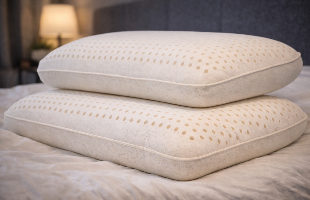 <p>Modelos de látex têm boa elasticidade e ventilação natural. São duráveis e recomendados para pessoas alérgicas ou que transpiram muito à noite.</p>
