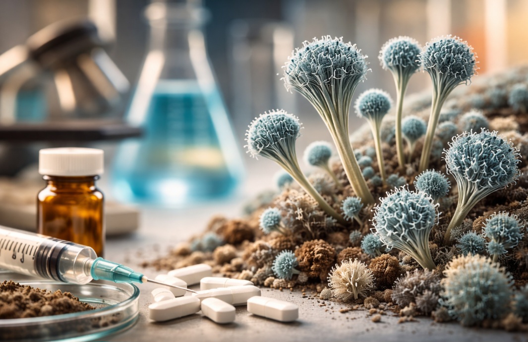 <p>Os cogumelos também revolucionaram a medicina. O gênero Penicillium, por exemplo, deu origem à penicilina, primeiro antibiótico amplamente utilizado no combate a infecções.</p>
