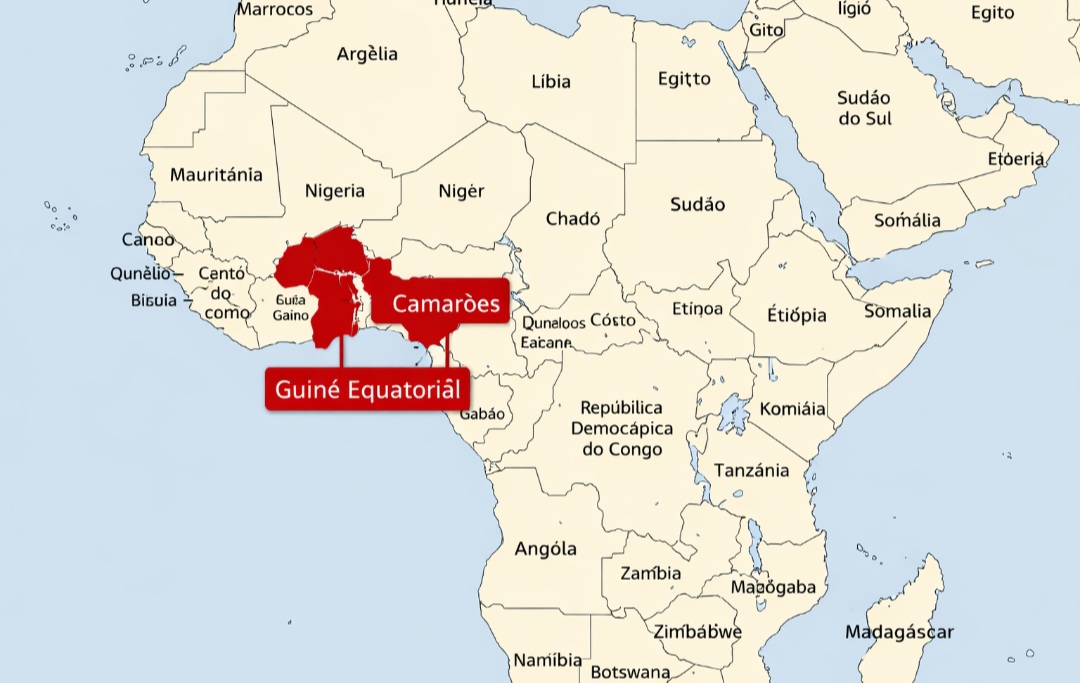 <p>A rã-golias vive exclusivamente em áreas restritas dos Camarões e da Guiné Equatorial, tornando-se um exemplo de especialização ecológica, embora seja vulnerável.</p>
