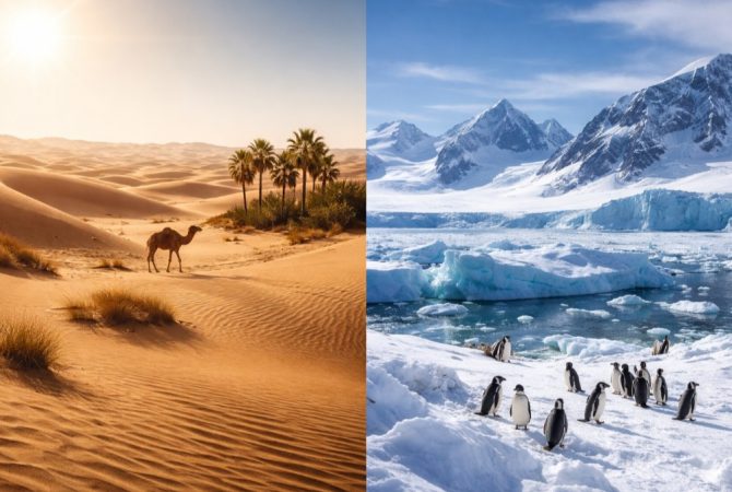 Quentes e gelados: a surpreendente variedade dos desertos da Terra