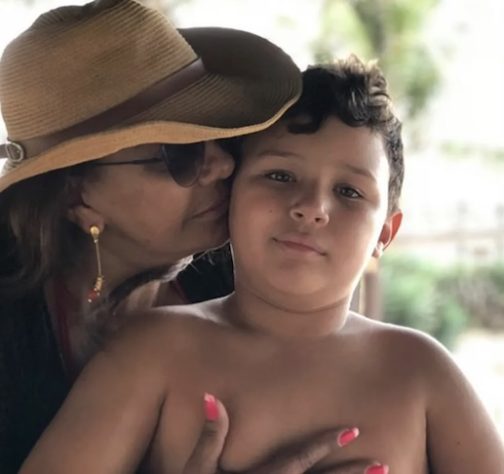 Solange Couto com o filho mais novo Benjamin – Arquivo Pessoal