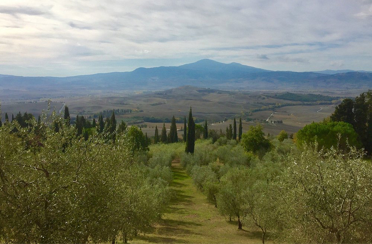<p>O Monte Amiata, antigo vulcão, domina a paisagem ao sul do vale. Sua presença garante diversidade ecológica e recursos hídricos. No inverno, transforma-se em destino para esportes de neve. Assim, o monte complementa a riqueza natural do Vale de Orcia.</p>

