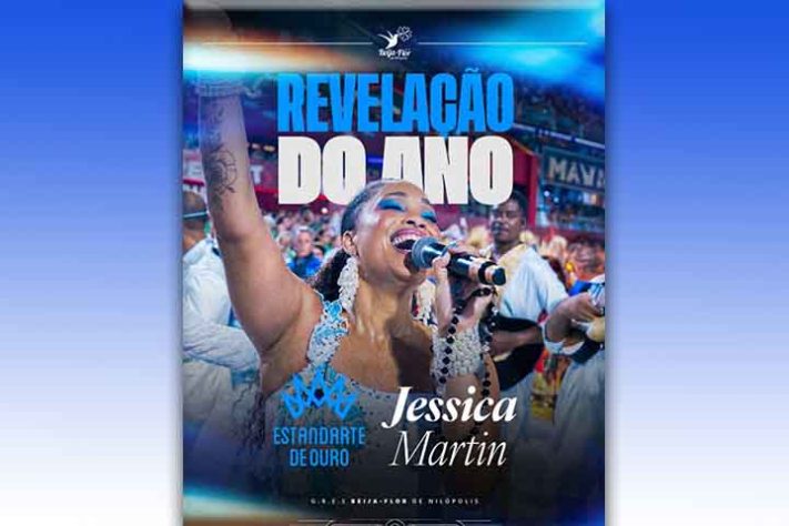 Jéssica Martin, a intérprete da Beija-Flor