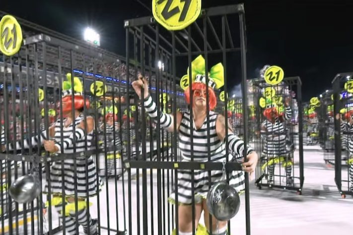 Mocidade Independente de Padre Miguel homenageou Rita Lee em seu desfile no Carnaval 2026 – Reprodução/TV Globo