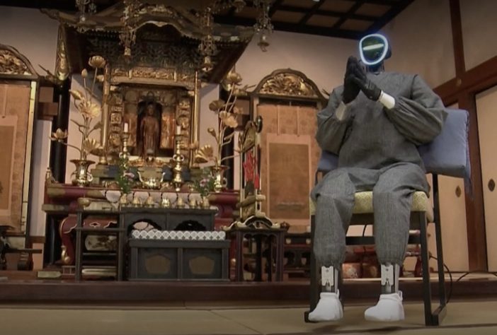 Cientistas japoneses exibem robô monge humanoide que oferece orientação budista a fiéis – Reprodução