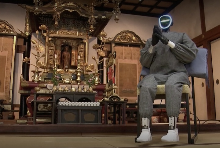 Cientistas japoneses exibem robô monge humanoide que oferece orientação budista a fiéis – Reprodução