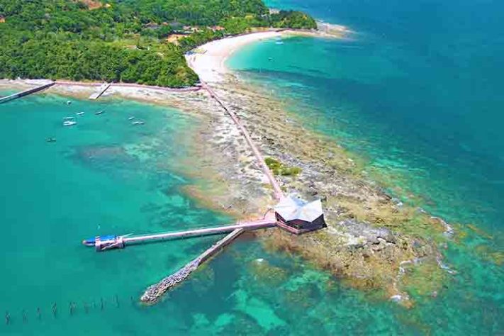 Praia de Ponta de Nossa Senhora de Guadalupe. Ilha dos Frades, Salvador - Reprodução do Youtube Canal Rodrigo Castro Lima