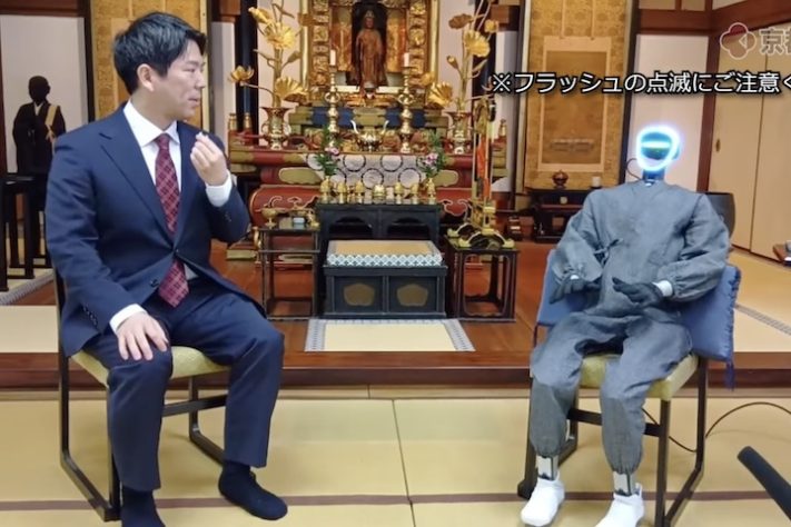 Cientistas japoneses exibem robô monge humanoide que oferece orientação budista a fiéis – Reprodução