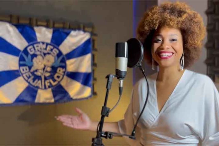 Jéssica Martin, a intérprete da Beija-Flor