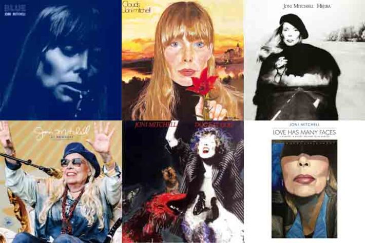 A carreira de Joni Mitchell