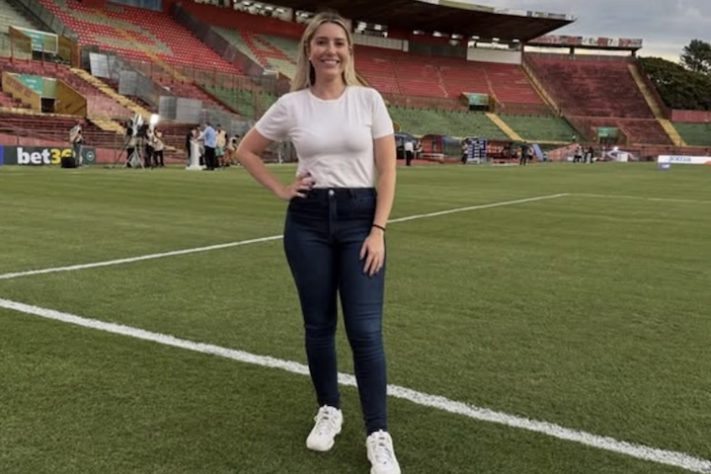 Repórter da Band Alinne Fanelli recusou convite da Globo – Reprodução @alinnefanelli