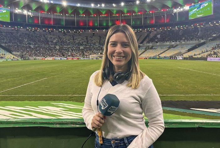 Repórter da Band Alinne Fanelli recusou convite da Globo – Reprodução @alinnefanelli