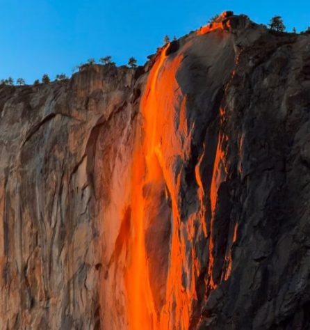 Fenômeno faz queda d'água em Yosemite parecer cascata de fogo – Reprodução/Instagram