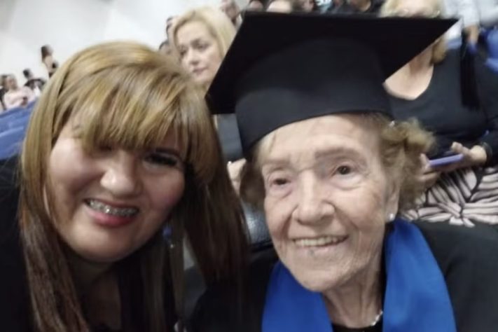 Idosa de 91 anos realiza sonho de ir para a escola, se alfabetiza e vai cursar graduação – Arquivo Pessoal