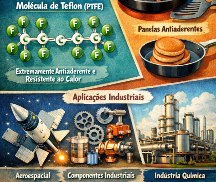 <p>O Teflon é um material fascinante: descoberto por acaso, tornou-se indispensável na cozinha e em diversas indústrias. Contudo, seus riscos exigem atenção e uso responsável. Ao cuidar bem das panelas e evitar danos, é possível aproveitar os benefícios sem comprometer a saúde.</p>
<div></div>
