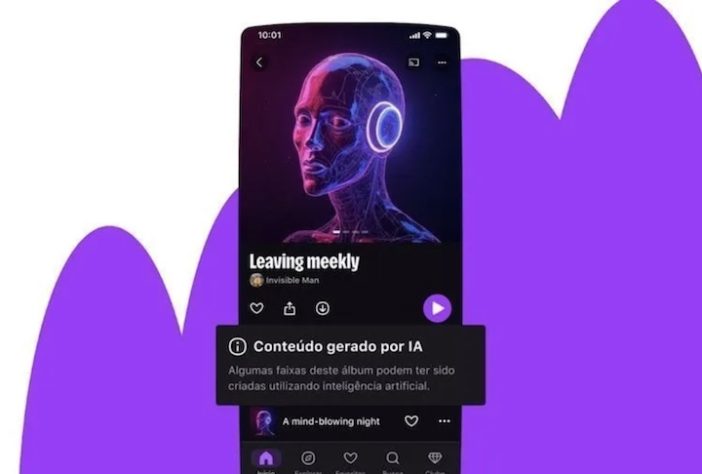 Deezer lança ferramenta que identifica músicas feitas com IA – Divulgação/Deezer