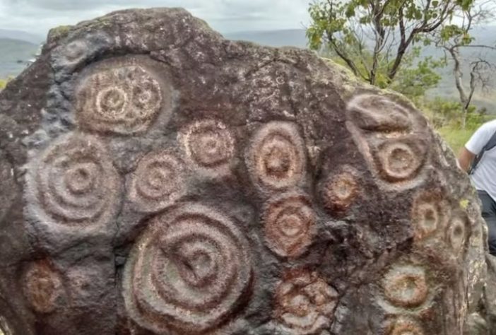 Grande complexo encontrado no leste da Venezuela pode ter entre 4.000 e 8.000 anos de idade — Divulgação/Instituto Nacional da Terra da Venezuela