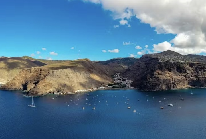 Ilha de Santa Helena, no Oceano Atlântico — Governo de Santa Helena/Divulgação