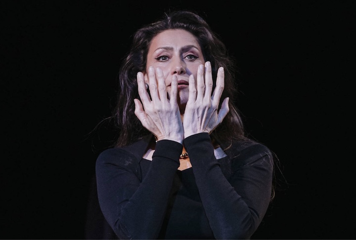 Maria Fernanda Cândido protagoniza o espetáculo Balada Acima do Abismo no Théâtre du Soleil, em Paris - Sarah Monecchi/Divulgação