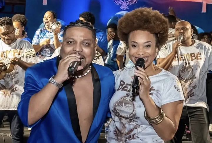 Ninno e Jéssica Martin, intérpretes irão substituir Neguinho da Beija-Flor em 2026 – Reprodução/Eduardo Hollanda