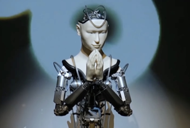 <p>No próprio Japão, há outros androides em templos que recitam sermões, ainda que sem inteligência artificial.</p>
