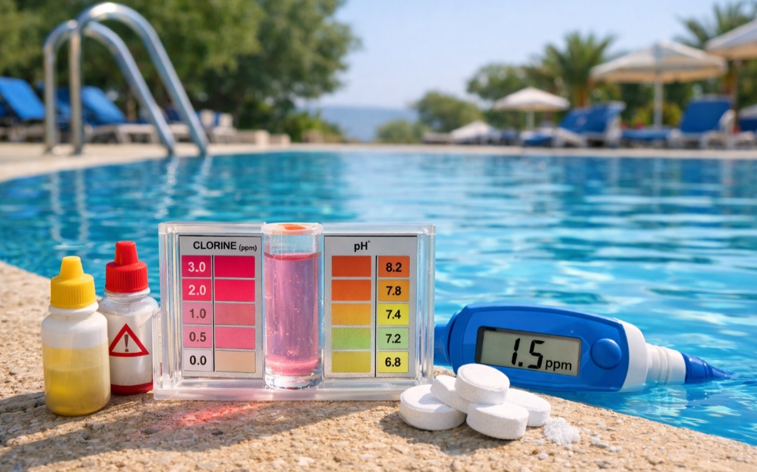 <p>A quantidade recomendada normalmente mantém o cloro livre entre 1 e 3 ppm (partes por milhão). Essa faixa é suficiente para desinfetar sem causar riscos à saúde.</p>
