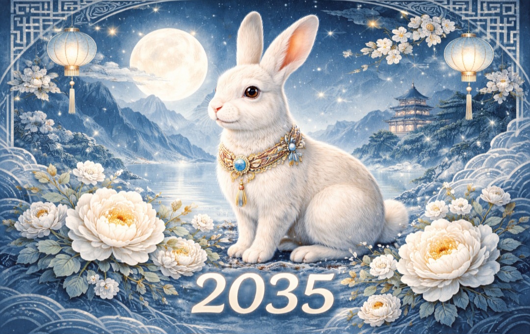 <p>O Ano do Coelho chega em 2035, representando diplomacia e sensibilidade. Costuma indicar períodos de busca por equilíbrio e harmonia.</p>
