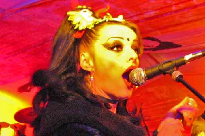 A cantora e compositora alemã Nina Hagen
