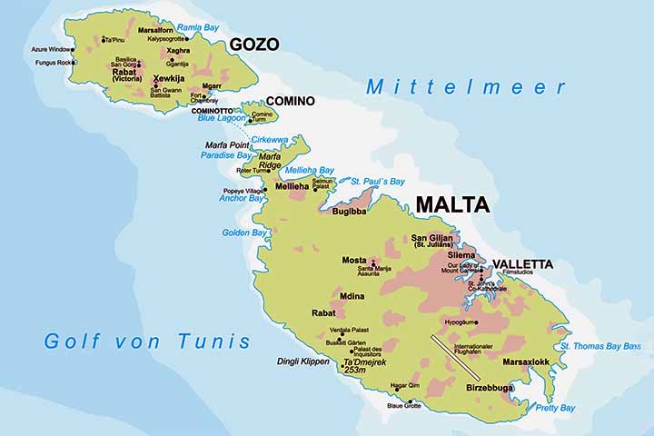 <p>O arquipélago maltês é formado por Malta, Gozo e Comino. Cada uma possui características próprias, mas juntas oferecem história, natureza e lazer. Assim, explorá-las é essencial para compreender o país.</p>
