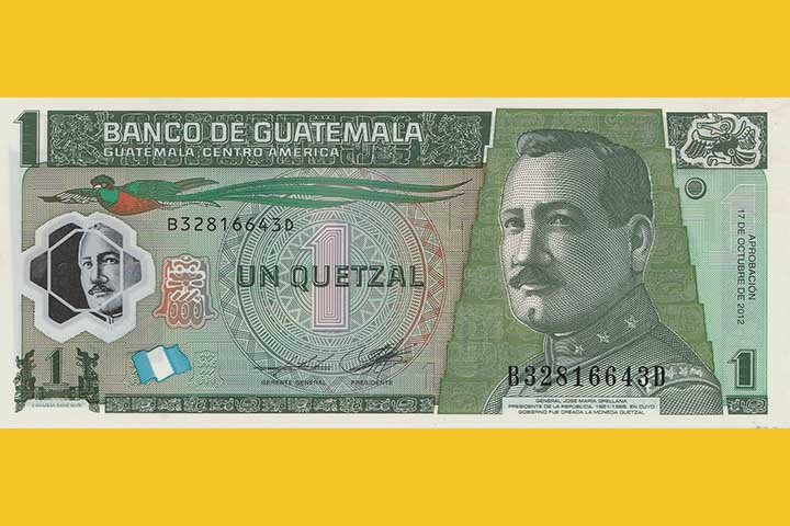 Na Guatemala, o quetzal é símbolo nacional e dá nome à moeda oficial do país. Essa escolha reforça o valor cultural e histórico da ave para a identidade guatemalteca.