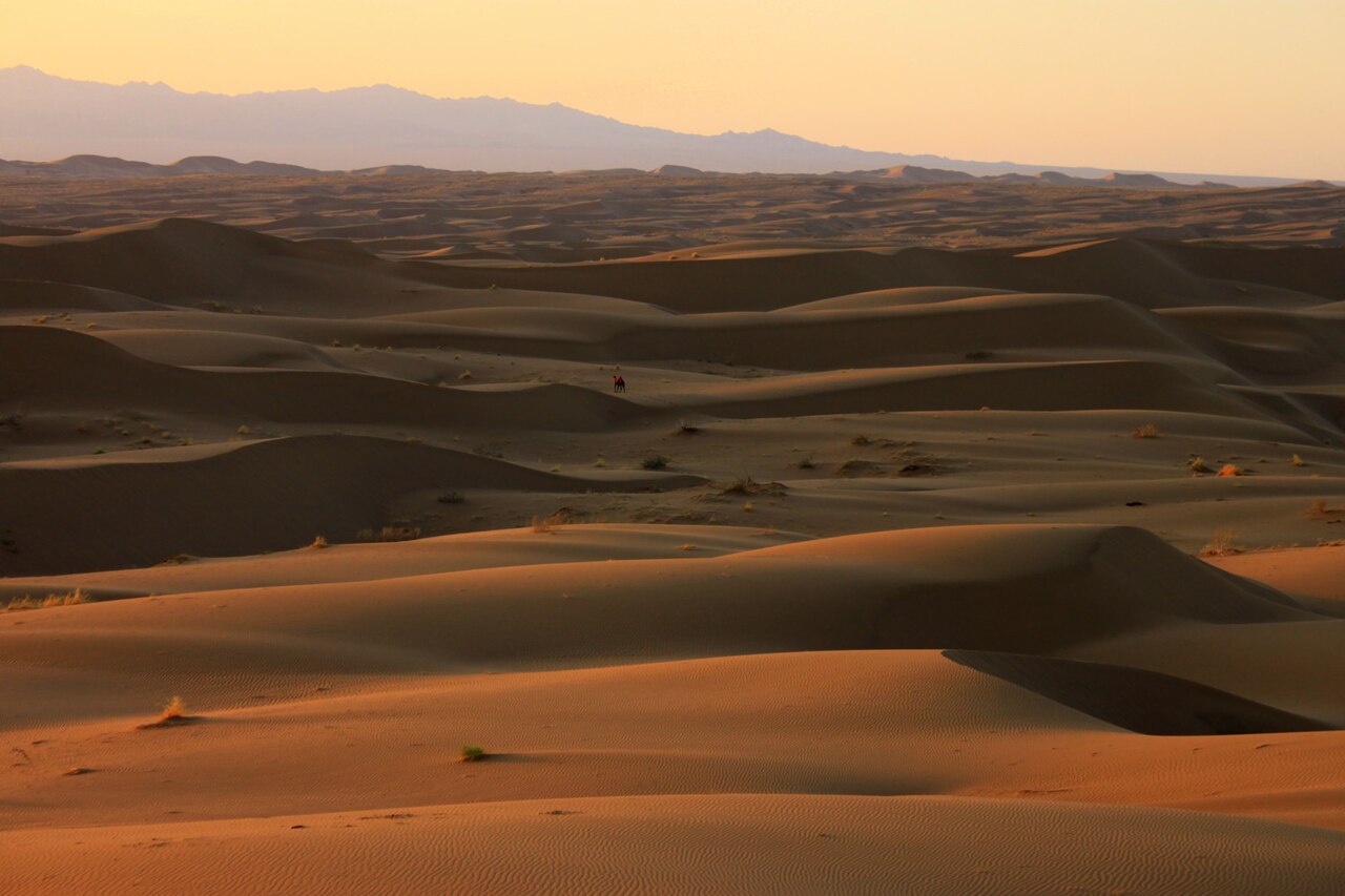 Deserto de Dasht-e Kavir (Deserto de Cavir): Conhecido como Grande Deserto de Sal, ocupa o centro do Irã e é marcado por planícies salinas e dunas que se estendem até o horizonte. Apesar da aridez extrema, comunidades locais desenvolveram técnicas engenhosas de sobrevivência, como o uso de qanats para irrigação. Sua paisagem hipnótica lembra a força da natureza e a resiliência humana.
<div></div>