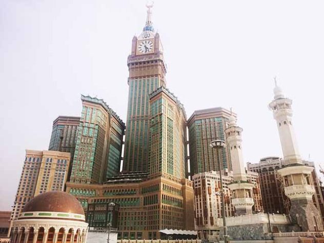Abraj Al Bait Clock Tower , Meca, na Arábia Saudita - Reprodução do Flickr Dr Mohd Tabrez Alam