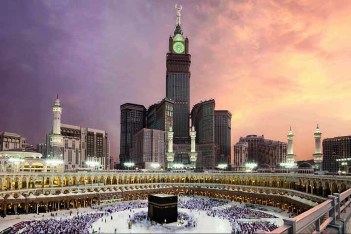 Abraj Al Bait Clock Tower , Meca, na Arábia Saudita - Reprodução do Flickr Patrick S�in