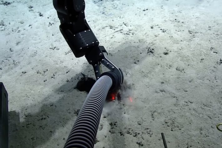 Cientistas encontram fileiras de buracos perfeitamente alinhados no fundo do oceano - Reprodução/NOAA