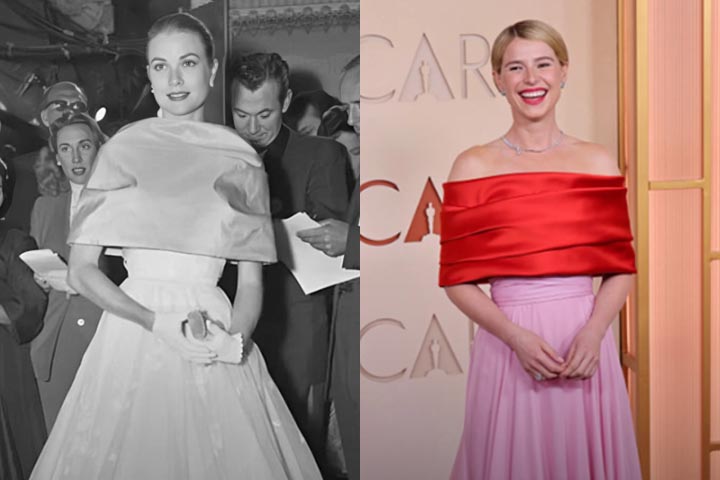 Jessie Buckley - Grace Kelly, atriz de cinema norte americana - Reprodução do Instagram @hello_monaco