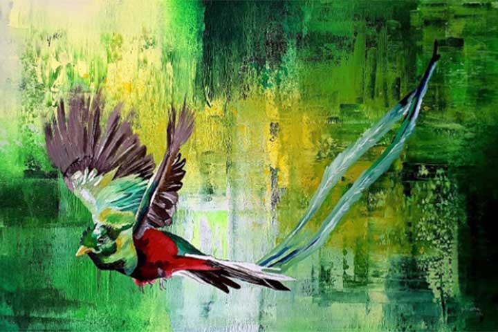 O quetzal inspira artistas, poetas e músicos, que retratam sua beleza em obras culturais. Sua imagem é frequentemente associada à liberdade e à ligação espiritual com a natureza.