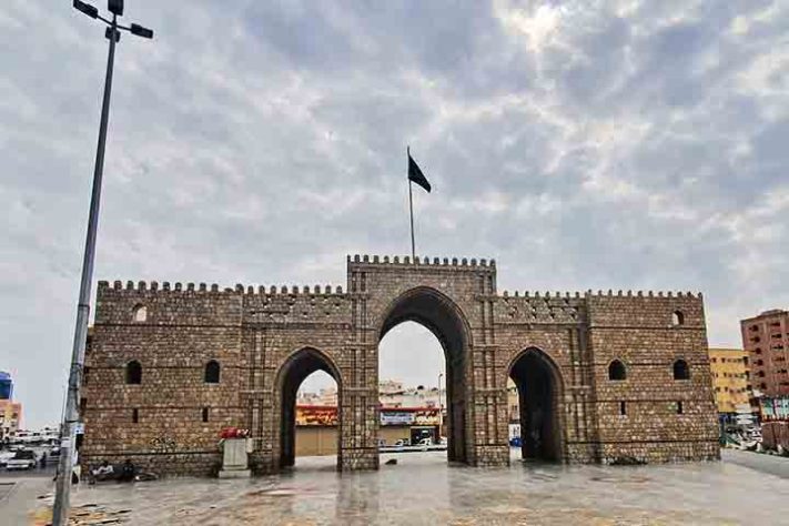 Bab Meca, Velha Jeddah, Arábia Saudita - Meca, Arábia Saudita -Reprodução do Flickr Richard Mortel