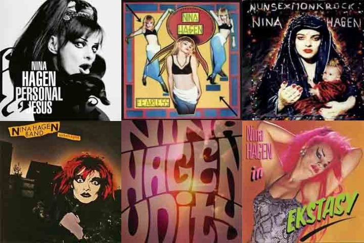 A cantora e compositora alemã Nina Hagen
