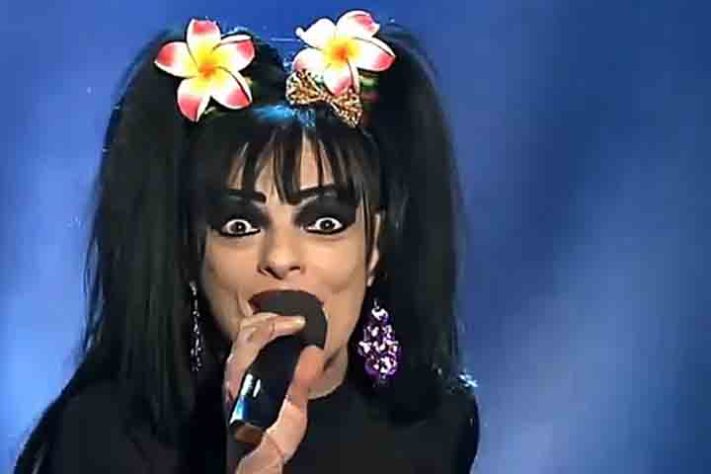 A cantora e compositora alemã Nina Hagen