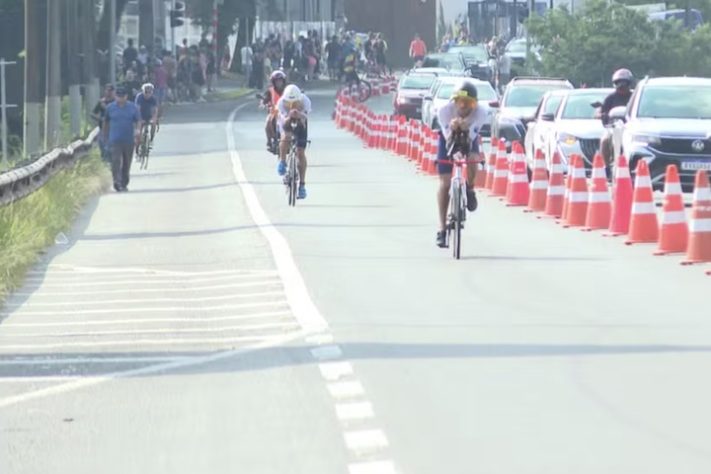 Atleta morre durante prova do Ironman em Curitiba – Reprodução/RPC