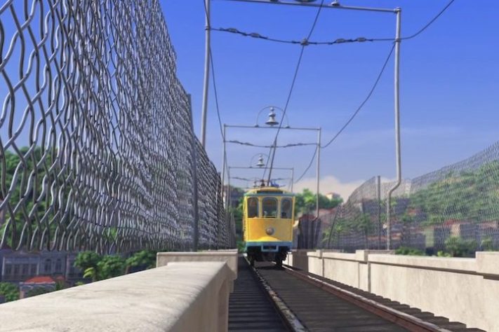 Bondinho de Santa Teresa na animação 