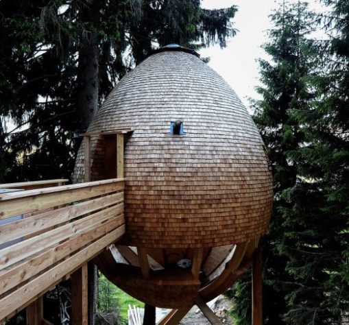 Casa na árvore, Pigna do Beltrame Studio (Malborghetto, Itália) – Divulgação