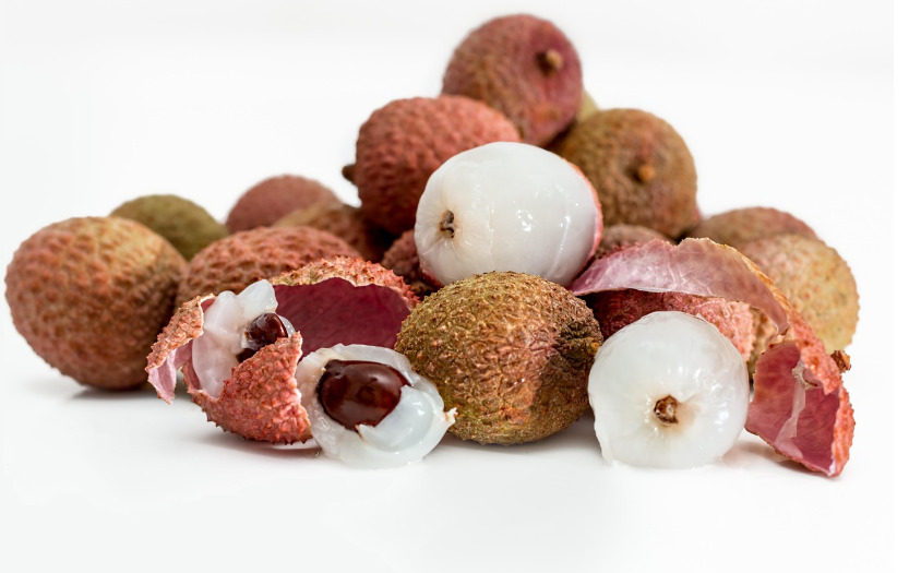 <p>O fruto da lichia possui casca avermelhada e rugosa, que protege a polpa suculenta. Seu interior é translúcido, lembrando uma pérola. O sabor é doce, levemente ácido, e muito refrescante, encantando tanto pela estética quanto pelo paladar.</p>
