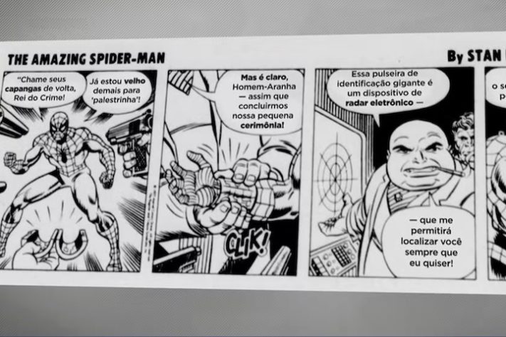 Criação da tornozeleira eletrônica teve inspiração em quadrinho do Homem-Aranha - Reprodução/TV Globo