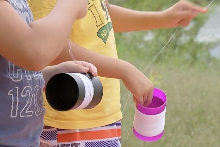 Crianças soltando pipa – Reprodução/TV TEM