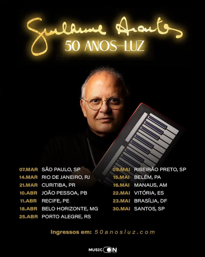 Para o cantor e compositor, receber essa medalha em 2026 é ainda mais especial, porque é o ano em que completa 50 anos de carreira. Para celebrar essa importante marca, ele preparou uma turnê especial , chamada 