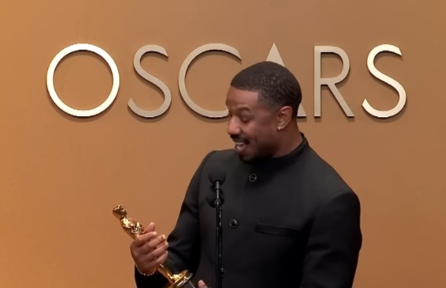 Michael B. Jordan ganha o Oscar de Melhor Ator e agradece aos atores negros que abriram as portas para ele