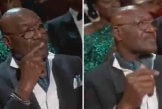 Delroy Lindo não disfarça decepção ao perder o Oscar e não aplaude o vencedor Sean Penn
