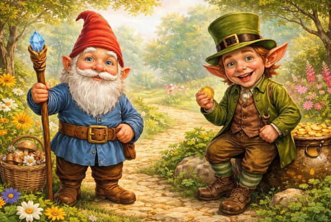 Entre travessuras e mistérios: o fascinante mundo de gnomos e duendes